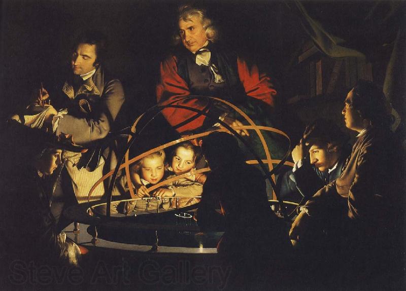 Joseph Wright Instrument of the solar system France oil painting art